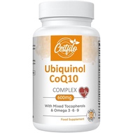 Ubiquinol CoQ10 600mg Softgels - Active Form of CoQ10 Plus Vitamin E & Omega 3 6 9 - Advanced Antiox