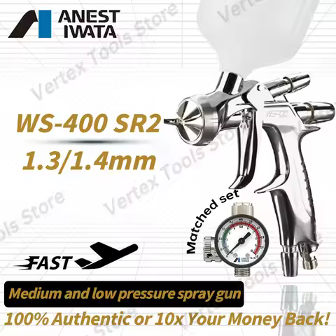 Anest Iwata WS400 SR2 Supernova 2 Professional Air Paint Gun High Atomization HD Nozzle for Automoti