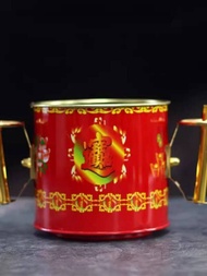 Incense burner with integrated house, round indoor type to worship incense for ancestors and Buddha