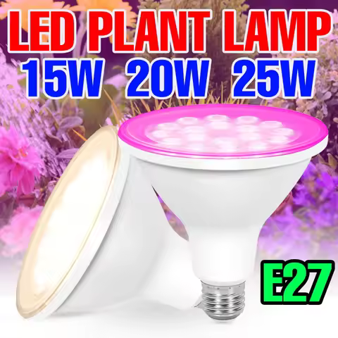 25W LED Plant Grow Bulbs E27/E26 Full Spectrum Seeding Cultivation Lamp 220V Indoor Potted Cactus Ve