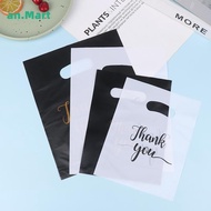 AN.MART 100Pcs Mini Thank You Plastic Gift Bags Wedding Candy Bags Shopping Carrier Bags Wedding Bir