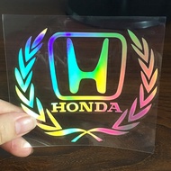 For Honda Reflective Sticker Car Rainforest Car Window Sticker