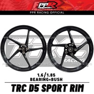 TRC D5 SPORT RIM 1.6/1.85 Y15 Y16 BLACK / HITAM KILAT / GOLD / BLUE PURPLE DYNO PRO ENKEI SP522 RCB 