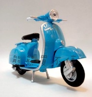 &lt;在台現貨&gt; 偉士牌 Vespa 摩托車 150CC 1970年 藍色 1:18 仿真合金復古踏板摩托車模型