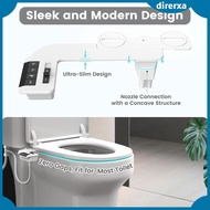 [Direrxa] Bidet Attachment Toilet Seat Bidet 3/8'' Adjustable Water Pressure Elegant Cleaning Toilet