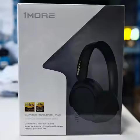 Original 1MORE Sonoflow ( Pro ) HQ51 Over-Ear Headphone Bluetooth Wireless and Wired LDAC Hi-Res 100