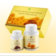 ready stock shuang hor Yung kien Ganoderma lingzhi (capsule) Yung kien pollen ( capsule) 勇健灵芝十花粉 （胶囊