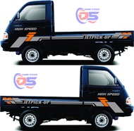 Stiker Mobil Pickup COLT T120ss Stiker Striping High Speed Jet pickup