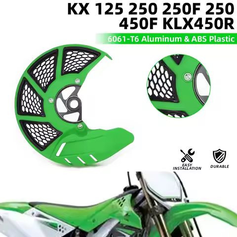 Front Brake Disc Rotor Guard Cover Protector For KAWASAKI KX125 KX250 KX250F KX450F KLX450R KX KXF K