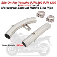 Connecting 51mm Moto Muffler Slip On For Yamaha FJR 1300 2001 - 2022 FJR1300 Motorcycle Exhaust Syst