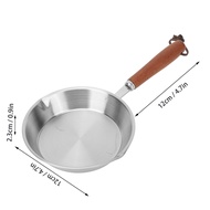 12cm/16cm Stainless Steel Frying Pan Egg Pan Fry Pan for Household Restaurant Induction Cooker Pan