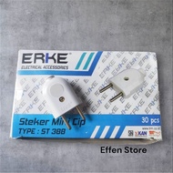 White flat plug flat electrical plug