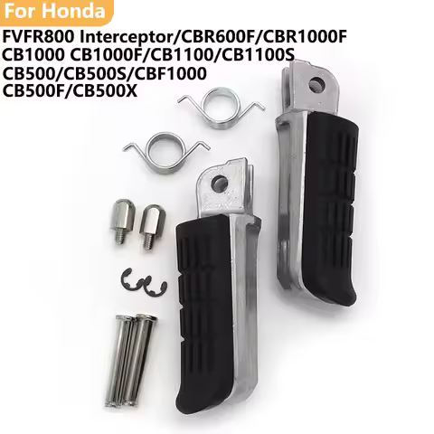 Motorcycle Footrests Foot Pegs Front For Honda CB500F CB300RA CBR500 VTR250 VTR1000F VFR1200X NT700 