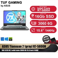 ASUS TUF Gaming A15 FA506QM Tianxuan 2 R7-5800H 16G 512G M.2 solid state 3060 6G 15.6 inch 144Hz Gam