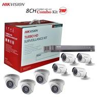 Hikvision 8 Camera DIY CCTV Camera Easy Set Up Package  8 Channel  Model: TVI-8CH4D4B-2MP-Eco (No Hard Drive Included)