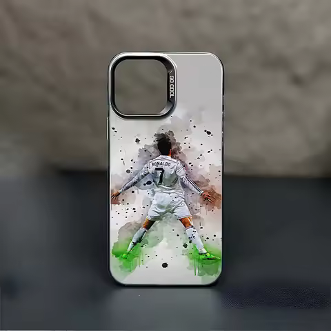 R-Real Madrid CR7 R-Ronaldo SIU Goal Celebration Phone Case For iPhone 17 16 15 14 13 11 12 Pro Max 