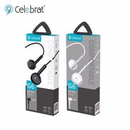 READY STOCK] Celebrat G6 Celebrat handsfree wired headphones earphones