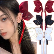 Hair clip satin / wing hair clip ribbon/ satin