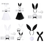 BO Bunny Cosplay  Tail Bowtie Rabbit Headband Costume Easter Bunny Costume Set