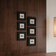 1/3pcs Black Square Wooden Picture Frames Fits 4x4, 6x6, 8x8 Photos Sleek Minimalist Design For Home