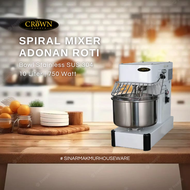 Mesin Pengaduk Adonan Roti / Spiral Mixer / Mixer 10 liter ( 4kg tepung ) - Crown Horeca