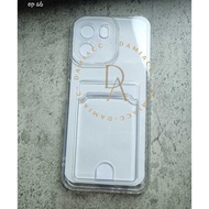Card oppo reno 15 reno 15f a6 a6x a6t pro clear card case soft case card slot case