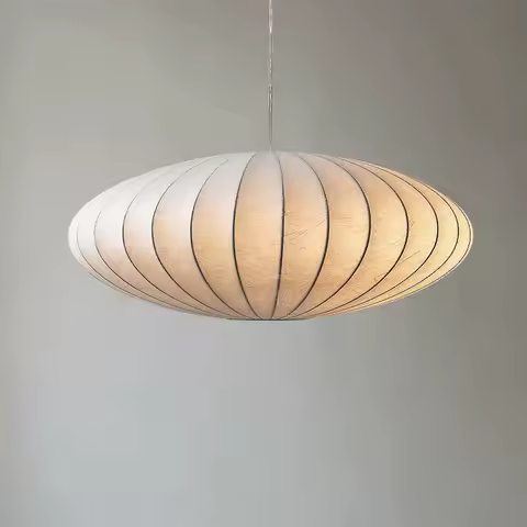 Cocoon Pendant Lamp Minimalist silk lantern japanes style noguchi lamp Living Dining Room Bar Bedroo