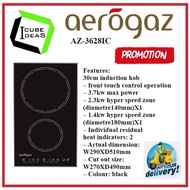 Aerogaz AZ-3628IC 30cm Induction Hob| Local Singapore Warranty | Express Free Home Delivery