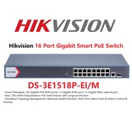 Hikvision DS-3E0518P-EI/M Hikvision 16 Port Gigabit Smart PoE Switch - 16 Ports Hikvision POE Switch