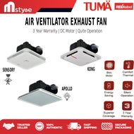 Tuma - Red Label Kong Air Ventilator Exhaust Fan / Ventilator Fan /Bathroom / Toilet/ Tandas /Silent