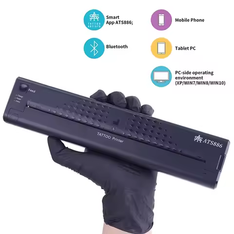 Tattoo Stencil Transfer Printer Machine ATS886 Tattoo Printer Portable Thermal Stencil Maker Line Ph