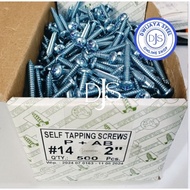 PAB TAPPING SCREW 14X2" MOON LION TAPING SCREW P+AB PH (+) ROUND HEAD 14X2" 5CM