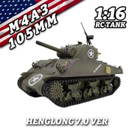 COD 1: 16 Remote-Controlled Tank American M4a3 3898-1with Gun Barrel Telescopic Multifunctional Comb