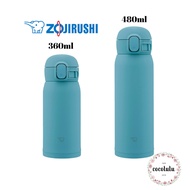 New!【ZOJIRUSHI】water bottle One-touch stainless steel mug seamless (Aqua Green) 360ml, 480ml / thermos flask / SM-WS36-GM, SM-WS48-GM [Direct from Japan]