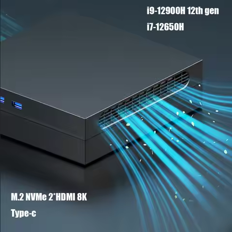 NVIDIA GTX1060 4G Mini Gamer PC I9 12900H I7 12650H 2*DDR4 NVMe Gaming Computer Windows 11 1*Type-C 