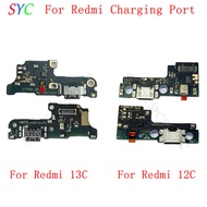 Original USB Charging Port Connector Board For Xiaomi Redmi 13C 12C Charging Connector Repair Parts