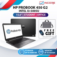 HP ProBook 450 G2 - Intel I3-5005 / AMD Pro A6-7050B / 8GB Ram / 240GB SSD Budget Laptop Notebook Mu