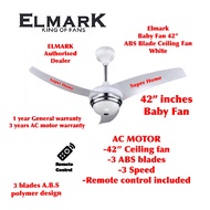 Elmark Baby Fan 42 inches Baby Fan / Dolphin 52 inches with Remote Control AC motor Ceiling Fan