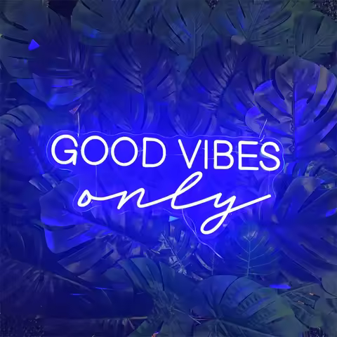 Good Vibes Only Neon Signs Wedding Scene LED Lights Party Bedroom Room Shop Bar Romantic Usb Art Wal