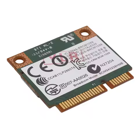 A64E Dual Band 2.4+5G 300M 802.11A/B/G/N Wifi Bluetooth 4.0 Wireless Half Mini Pci-E Card For Hp Bcm