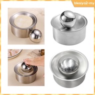 [BlesiyaedMY] Dumpling Wrapping Tools Round Stainless Steel Pastry Press for Quick Homemade Buns and