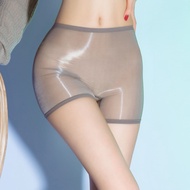 JMNF Ultra-Thin Aurora Seamless Boxer Stockings Panties Silky Nude Transparent Sexy Men Women Plus S