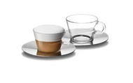 Nespresso VIEW Cappuccino 杯盤組 玻璃杯 咖啡杯 180ml 兩杯兩盤禮盒組
