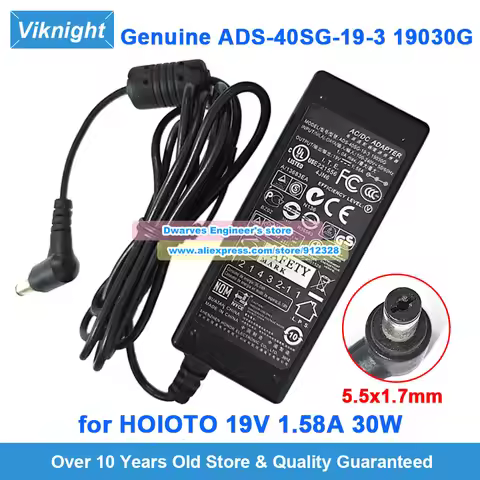 Genuine ADS-40SG-19-3 19030G AC Adapter 19V 1.58A 30W Laptop Charger for Acer SA220Q S190WL G196WL S