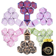 Set Dadu Polihedral CiaraQ - Dadu Permainan Peranan DND untuk Permainan Meja RPG Dungeons and Dragon