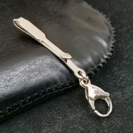 Stainless Steel Pocket Clip For Amulet With Trigger Hook For Amulet Tangkai Pendant.