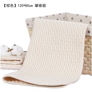 全城熱賣 - 透氣床墊 涼席,防水墊 隔尿床墊 彩棉隔尿墊新生嬰兒防水透氣尿布墊老人生理月經護理墊【棕色】120*80cm#H099034242