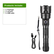 Super Powerful LED Flashlight 600W Rechargeable Torch Light 5000M Long Shot Lantern High Power LED F