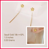┼ 18K Saudi Gold Tictac Earrings