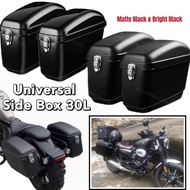 TopMotor 30L Side Box Universal Motor Box 2Pcs Side Motorcycle Box Storage Big Givi Box Extra Trunk Tepi Motorbox Besar